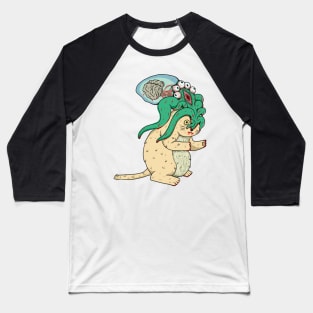 Alien Cat Baseball T-Shirt